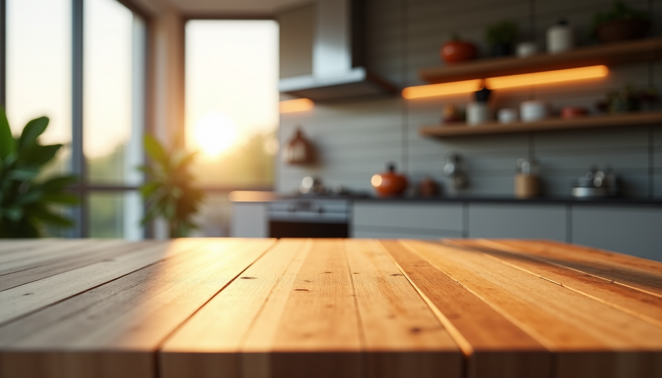 cuisine : comment sélectionner le plan de travail en bois idéal ?